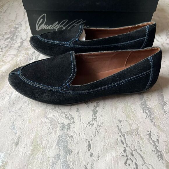 Donald Pliner Black Suede Sport Loafer - Picture 2 of 12